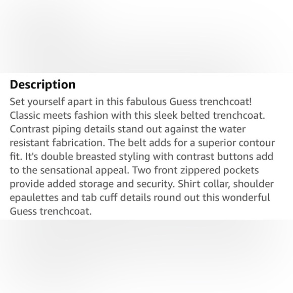 Women’s GUESS Trench Coat Blush Pink Sz Large - Picture 13 of 15